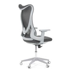 Autronic Kancelářská židle Židle kancelářská, šedý MESH, bílý plast, plastový kříž (KA-S248 GREY)