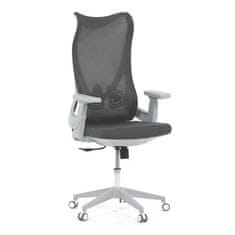 Autronic Kancelářská židle Židle kancelářská, šedý MESH, bílý plast, plastový kříž (KA-S248 GREY)