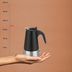 Kela Konvice na espresso KL-10899 Ferrara nerez černá 19,5 cm 10,0 cm300,0 ml