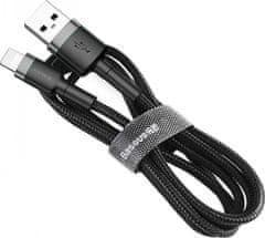 Noname Baseus Cafule nabíjecí / datový kabel USB na Lightning 2,4A 0,5m, šedá-černá