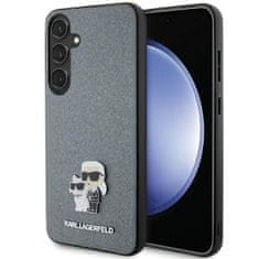 Karl Lagerfeld Zadný kryt Saffiano Karl &Choupette Metal Pin KLHCS24MPSAKCMPG pre Samsung Galaxy S24 Plus Grey