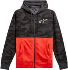 Alpinestars mikina CAMO BLOCK Zips charcoal heather/warm černo-červeno-šedo-camá M