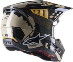 Alpinestars prilba S-M5 Rover sand tangerín/glossy camo M