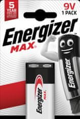 Energizer Alkalické batérie Max - 9 V, 1 ks