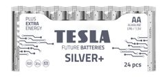 TESLA Alkalické batérie SILVER+ - 1,5V, LR6, typ AA, 24 ks