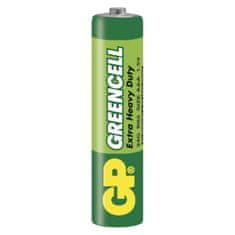 GP Zinková batéria Greencell AAA, LR03, 1,5 V, 4 ks
