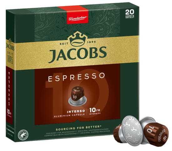 Jacobs Espresso intenzita 10, 20 ks kapsúl pre Nespresso®*