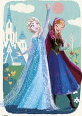 DINO Puzzle Ľadové kráľovstvo: Anna a Elsa 2x77 dielikov