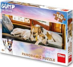 DINO Panoramatické puzzle Gump na gauči 150 dielikov