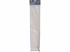 Extol Premium Pásky sťahovacie biele, 4,8x500mm, 100ks, Ø150mm, 22kg, nylon PA66, EXTOL PREMIUM