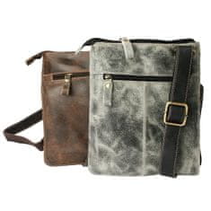 Wild Tiger Pánske kožené crossbody s prackou Chris