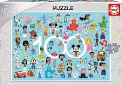 Puzzle Disney 100 let výročí - postavy - 100 dílků