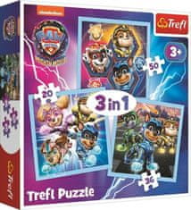 Puzzle Tlapková patrola Mocní hrdinové 3v1 - (20,36,50 dílků)