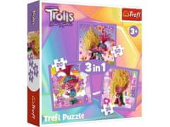 Puzzle Trollové 3 Seznamte se s Trollíky 3v1 - (20,36,50 dílků)