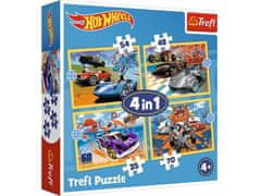 Puzzle Autíčka Hot Wheels 4v1 - (35,48,54,70 dílků)