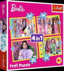 Puzzle Veselý svět Barbie 4v1 - (35,48,54,70 dílků)