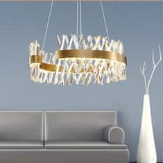 LED luster Monte Carlo GOLD s krásnymi kryštálmi Ø60cm Crystal GOLD 11530