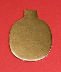 Podložka papier zlatá minidezert 10x6, 5cm (ovál) 200 ks - Monaco