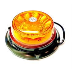 AUTOLAMP maják LED pevný 12V-24V oranžový 8 LED*3W