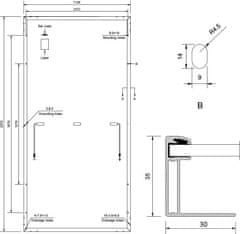 4DAVE Solarmi solární panel Amerisolar Mono 550 Wp 144 článků (MPPT 42V)