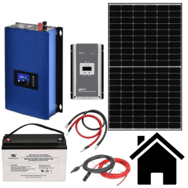 VS ELEKTRO Solárna súprava, GridFree II + AKU Kapacita AKU: LiFePO4, 4,8 kWh, počet FVP: 6×460 Wp / 2,7 kWp