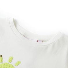 Vidaxl Detské tričko farba ľanu 116