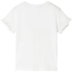 Vidaxl Detské tričko farba ľanu 128