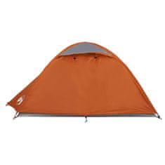 Vidaxl Kempingový stan 2 os. sivo-oranžový 254x135x112 cm 185T taffeta