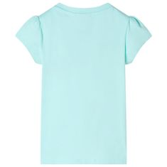 Vidaxl Detské tričko svetlé aqua 104