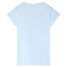 Vidaxl Detské tričko jemne modré 104