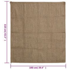 Vidaxl Jutové vrecia 10 ks 100x110 cm 100 % juta 340 gsm