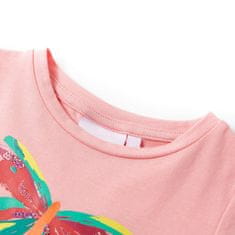 Vidaxl Detské tričko ružové 116