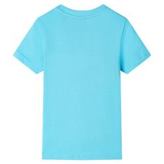 Vidaxl Detské tričko s krátkym rukávom aqua 140