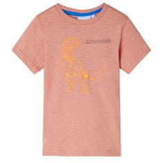 Vidaxl Detské tričko s dlhými rukávmi svetlooranžové 140