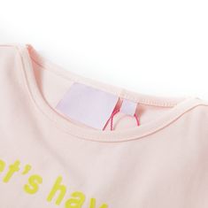 Vidaxl Detské tričko mäkké ružové 92