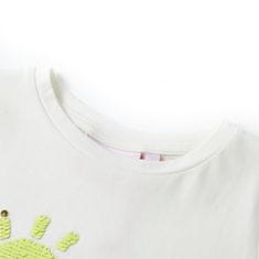 Vidaxl Detské tričko farba ľanu 104