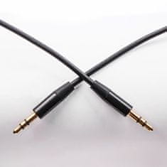 maXlife audio kábel jack 3.5 mm - jack 3.5 mm (mini) 1m, čierna (OEM0002431)