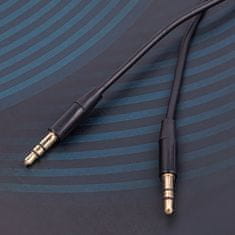 maXlife audio kábel jack 3.5 mm - jack 3.5 mm (mini) 1m, čierna (OEM0002431)