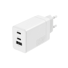 maXlife MXTC-08-65ACC PD QC sieťová nabíjačka 2x USB-C 1x USB 65W biela (OEM0101206)