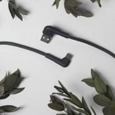 maXlife MXUC-09 uhlový kábel USB - USB-C 1,0 m 3A čierna (OEM0101208)