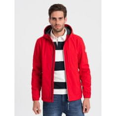 OMBRE Pánska bunda SOFTSHELL s fleecom V6 OM-JANP-0137 červená MDN124521 S