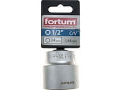 Fortum Hlavica nástrčná 1/2", 34mm, L 44mm