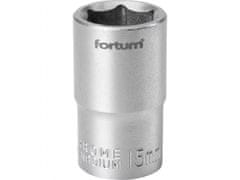 Fortum Hlavica nástrčná 1/2", 15mm, L 38mm