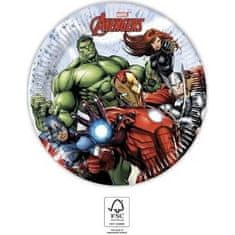 Procos Papierové tanieriky avengers 19,5 cm, 8ks -