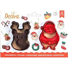 Decora Vykrajovačka sob a Santa Claus 8cm -