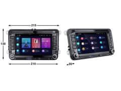 MM Store 2 Din Autoradio, 7 palcove 2GB RAM 32 GB ROM CARPLAY pre Volkswagen VW SEAT Leon Passat B6 B7 Tiguan Touran GOLF 5, 6, POLO Auto RDS GPS Škoda Octavia mk2, Fabia mk2, Superb 2