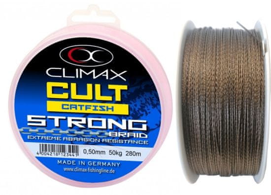 Climax Splietané šnúry Catfish Strong 280m /0,50mm/50kg hnedá