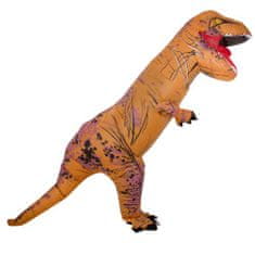 KIK T-REX Hnedý nafukovací kostým dinosaura 1,5-1,9 m KX7454