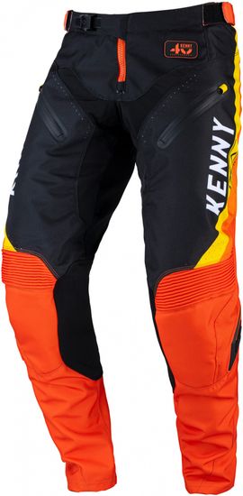 Kenny nohavice TITANIUM 22 černo-žlto-oranžovo-biele
