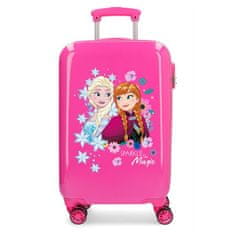 Jada Toys Luxusný detský ABS cestovný kufor DISNEY FROZEN Sparkle Pink, 55x38x20cm, 34L, 2421431